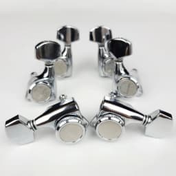 1 Set Guitar Locking Tuners Electric Guitar Machine Heads Tuners Lock String Tuning Pegs Chrome Silver Made in Korea