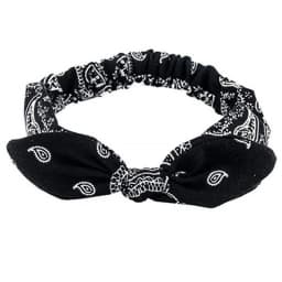 Boho Bow Headbands for Women Vintage Paisley Bandana Flower Printed Hairband Elastic Rabbit ear Head Wrap Cute Hair Accessories