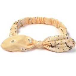Boho Bow Headbands for Women Vintage Paisley Bandana Flower Printed Hairband Elastic Rabbit ear Head Wrap Cute Hair Accessories