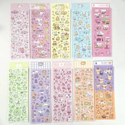 MINKYS New Arrival 3pcs 6pcs Kawaii Bear Ribbon Laser Bling Stickers DIY Scrapbook Stickers Confetti Decoration DIY Photo Frame