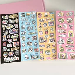 MINKYS New Arrival 3pcs 6pcs Kawaii Bear Ribbon Laser Bling Stickers DIY Scrapbook Stickers Confetti Decoration DIY Photo Frame
