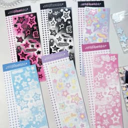 MINKYS New Arrival 3pcs 6pcs Kawaii Bear Ribbon Laser Bling Stickers DIY Scrapbook Stickers Confetti Decoration DIY Photo Frame