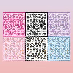 MINKYS New Arrival 3pcs 6pcs Kawaii Bear Ribbon Laser Bling Stickers DIY Scrapbook Stickers Confetti Decoration DIY Photo Frame