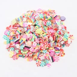 Boxi Slime Star Flower Heart Candy Fruit Slices Multi-series Polymer Clay Sprinkles DIY Nail Art Handmade Accessories 10g