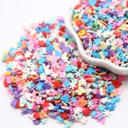 Boxi Slime Star Flower Heart Candy Fruit Slices Multi-series Polymer Clay Sprinkles DIY Nail Art Handmade Accessories 10g