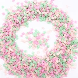 Boxi Slime Star Flower Heart Candy Fruit Slices Multi-series Polymer Clay Sprinkles DIY Nail Art Handmade Accessories 10g