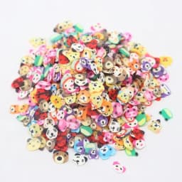 Boxi Slime Star Flower Heart Candy Fruit Slices Multi-series Polymer Clay Sprinkles DIY Nail Art Handmade Accessories 10g