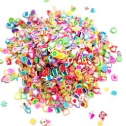 Boxi Slime Star Flower Heart Candy Fruit Slices Multi-series Polymer Clay Sprinkles DIY Nail Art Handmade Accessories 10g