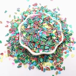 Boxi Slime Star Flower Heart Candy Fruit Slices Multi-series Polymer Clay Sprinkles DIY Nail Art Handmade Accessories 10g