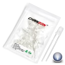 Diffused 3mm Led Diode Kit White Red Green Blue Yellow Orange 2V 3V 3 mm F3 Bulb Light Emitting Assortment Set Diy PCB Arduino