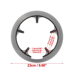X Autohaux Bicycle Crankset Protective Cover Crank Chain Wheel Ring Guard Protector Sprocket Ring 40T42T 46T 48T 52T4/5 Holes