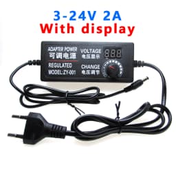 AC DC 3V 5V 9V 12V 24V 36V Power Supply Adapter 1A 2A 3A 5A 10A Transformers 220V To 12V Power Supply Adjustable Display Srceen