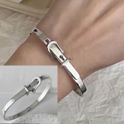 PANJBJ 925 Sterling Silver Feather Adjustable Couple Bangle Gothic Punk Design Women Jewelry Gift Lucky Bracelet Dropshipping
