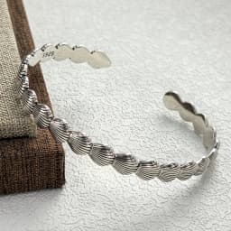 PANJBJ 925 Sterling Silver Feather Adjustable Couple Bangle Gothic Punk Design Women Jewelry Gift Lucky Bracelet Dropshipping