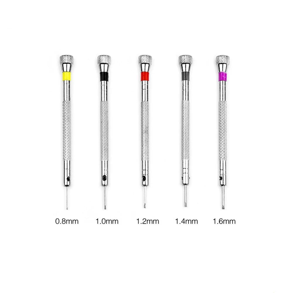 0.8-1.6mm Steel Screwdriver for Watch Repairing Portable Watch Tools Band Removal with Mini Link Pins Watchmaker Tools Kits