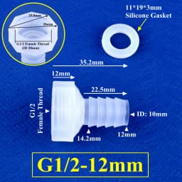 5~200pcs G1/2 Female Thread To 4~20mm PP Direct Connector Micro Irrigation Garden Water Pagoda Hose Joint Aquarium Tank Fittings