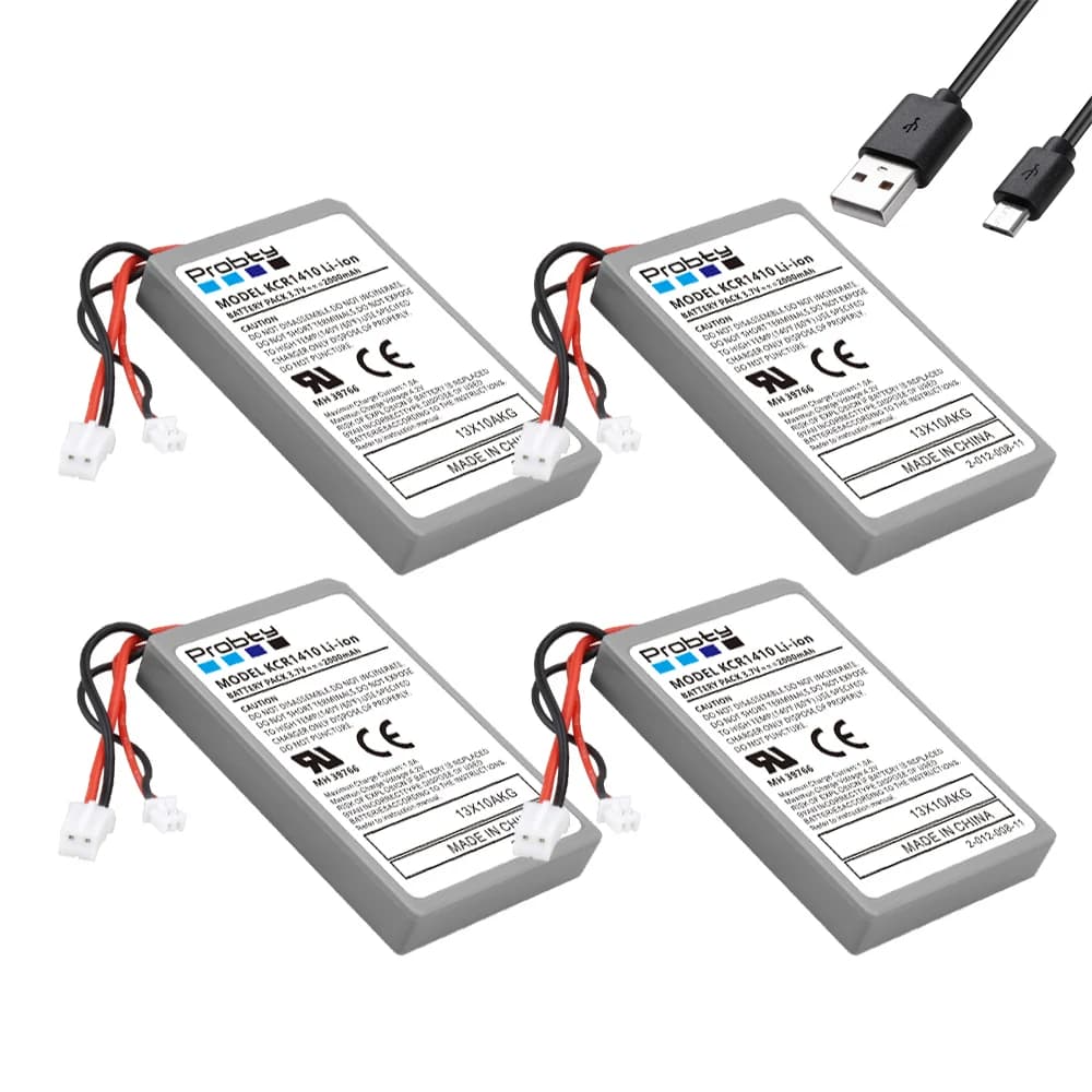 For SONY PS4 Pro Slim LIP1522 Dualshock 4 V1 V2 Wireless Controller Playstation GamePad 4x 2000mAh Rechargeable Battery