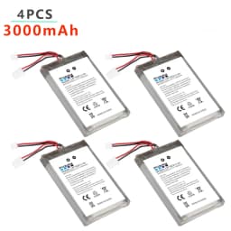 For SONY PS4 Pro Slim LIP1522 Dualshock 4 V1 V2 Wireless Controller Playstation GamePad 4x 2000mAh Rechargeable Battery
