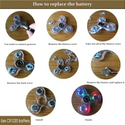 Crystal Luminous LED Light Fidget Spinner Hand Top Spinners Glow in Dark EDC Stress Relief Toys Kinetic Gyroscope for Children