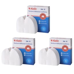 Y-Kelin Denture Adhesive Cushion 30/90/150 Pads / Pack Lower Natural Strong All Day Hold Comfort  Cushions