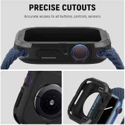 Rugged Cover for Apple Watch Case 44mm 40mm 45mm 41mm SE 6 3 iWatch Accessories TPU Screen Protector Apple Watch Series 5 8 7 9