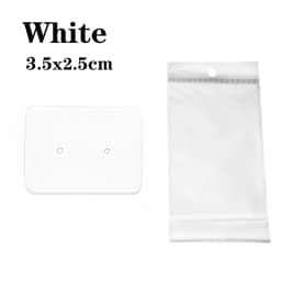 50Sets Earring Cards and 50pcs Bags Necklace Earring Display Cards Self-Seal Bags Kraft Paper Card for DIY Jewelry Packaging