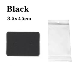50Sets Earring Cards and 50pcs Bags Necklace Earring Display Cards Self-Seal Bags Kraft Paper Card for DIY Jewelry Packaging
