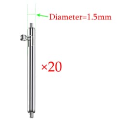 20pcs Watch Band Full Stainless Steel Spring Bars 12 13 14 15 16 17 18 19 20 21 22 24mm Quick Release Strap Link Pin 1.5mm 1.8mm