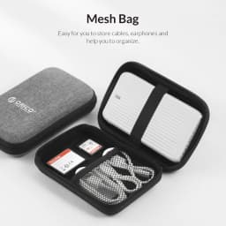 ORICO 2.5 Inch Hard Disk Box Solid Color Protection Bag Portable Hard Disk Case Suitable for Hard Disk Storage Protection