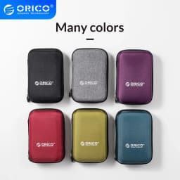 ORICO 2.5 Inch Hard Disk Box Solid Color Protection Bag Portable Hard Disk Case Suitable for Hard Disk Storage Protection