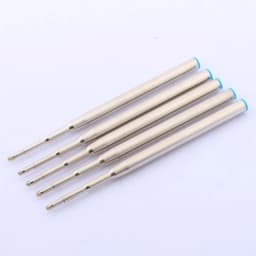High quality brand 5pc Blue metal 5pc Black 0.5MM office Ballpoint pen Refills signature Stationery Supplies ink refills