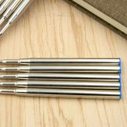 High quality brand 5pc Blue metal 5pc Black 0.5MM office Ballpoint pen Refills signature Stationery Supplies ink refills