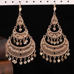 Moroccan Fashion Alloy Earrings French Hook Earrings Women's Elegant Wedding Party Preferred Accessories