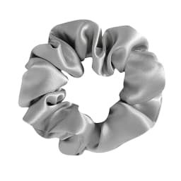 100% Pure Mulberry Silk Large Scrunchies Rubber Bands Hair Ties Gum Elastics Simple Pure Color for Women Girls 19 Momme 3.5CM