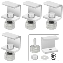 XCR3D 2pcs 3D Printer Parts Glass Plate Clamp Clip Build Platform Heated Bed Retainer Hotbed Adjustable Fixed Clip for Ender 3