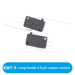 Limit Microswitch 5pcs 5A 250V 125V NO + NC + COM 6.3mm 3 Pins SPDT Micro Switch 28mm 52mm Arc Roller Lever Touch Switch