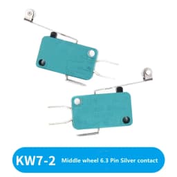 Limit Microswitch 5pcs 5A 250V 125V NO + NC + COM 6.3mm 3 Pins SPDT Micro Switch 28mm 52mm Arc Roller Lever Touch Switch