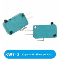 Limit Microswitch 5pcs 5A 250V 125V NO + NC + COM 6.3mm 3 Pins SPDT Micro Switch 28mm 52mm Arc Roller Lever Touch Switch