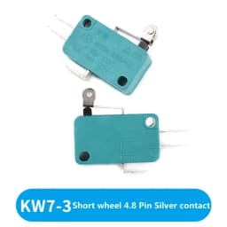Limit Microswitch 5pcs 5A 250V 125V NO + NC + COM 6.3mm 3 Pins SPDT Micro Switch 28mm 52mm Arc Roller Lever Touch Switch