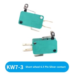 Limit Microswitch 5pcs 5A 250V 125V NO + NC + COM 6.3mm 3 Pins SPDT Micro Switch 28mm 52mm Arc Roller Lever Touch Switch