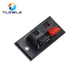 5PCS Plastic 2/4 Positions Connector Terminal Push In Jack Spring Load Audio Speaker Terminals Breadboard Clip