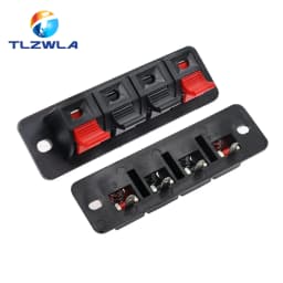 5PCS Plastic 2/4 Positions Connector Terminal Push In Jack Spring Load Audio Speaker Terminals Breadboard Clip