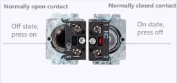 22mmMomentary Push Button Switch 10A 240V~3A Circular Small Size Flat Round Panel NC/NO XB2-BA31 XB2-BA42 ZB2-BE101C 102C