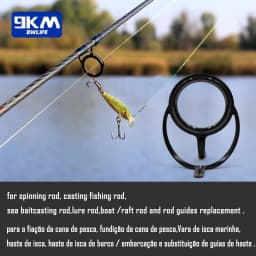 Fishing Rod Repair Kit Spinning Rod Building Components Stainless Steel Casting Fishing Rod Guides Replacement Set Tackle 4~38mm