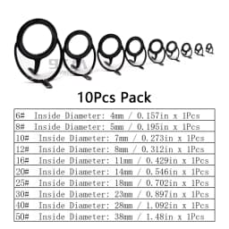 Fishing Rod Repair Kit Spinning Rod Building Components Stainless Steel Casting Fishing Rod Guides Replacement Set Tackle 4~38mm