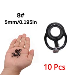 Fishing Rod Repair Kit Spinning Rod Building Components Stainless Steel Casting Fishing Rod Guides Replacement Set Tackle 4~38mm