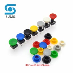 50Pcs Tactile Push Button Cap A29 Switch Button Hat Diameter 8mm Inner Hole id 3.1/3.2/3.4mm For 6 * 6 mm Tact Micro Switch