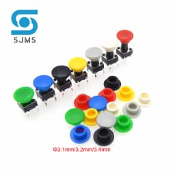 50Pcs Tactile Push Button Cap A29 Switch Button Hat Diameter 8mm Inner Hole id 3.1/3.2/3.4mm For 6 * 6 mm Tact Micro Switch