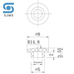 50Pcs Tactile Push Button Cap A29 Switch Button Hat Diameter 8mm Inner Hole id 3.1/3.2/3.4mm For 6 * 6 mm Tact Micro Switch