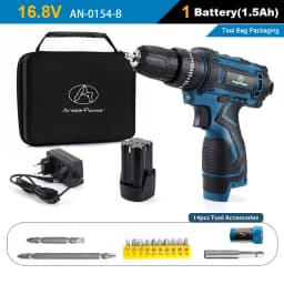 New Style 21V 16.8V 12V Electric Cordless Screwdriver 3 Functions Wireless Impact Drill Mini Lithium Battery Charging Hand Drill